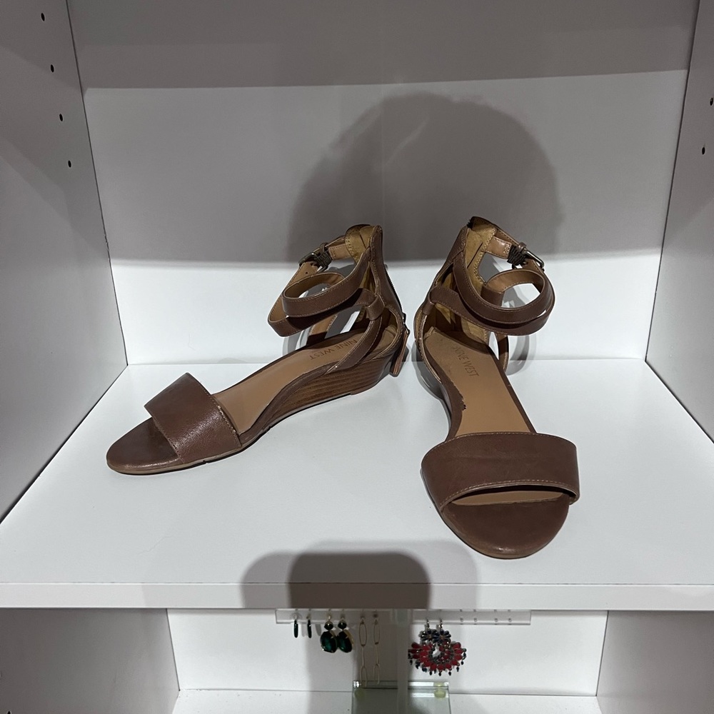 Nine West Wedge Double ankle strap sandals